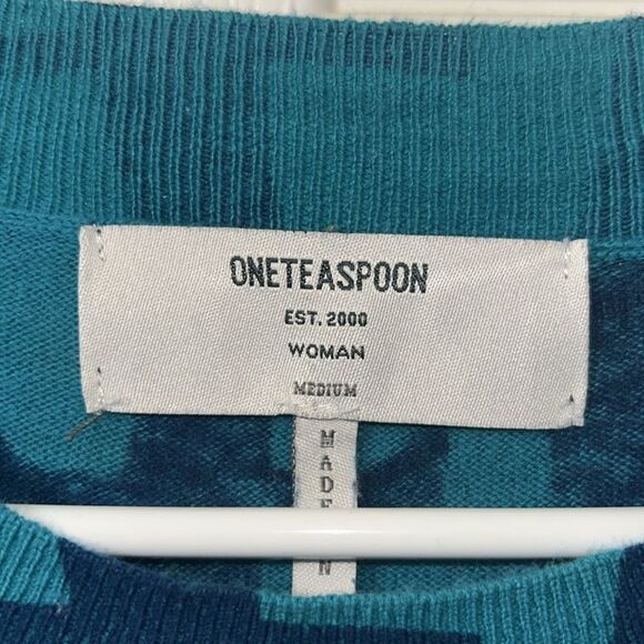 One Teaspoon Blue Long sleeve Printed Oversized Sweater(Size Medium) - Picture 8 of 8